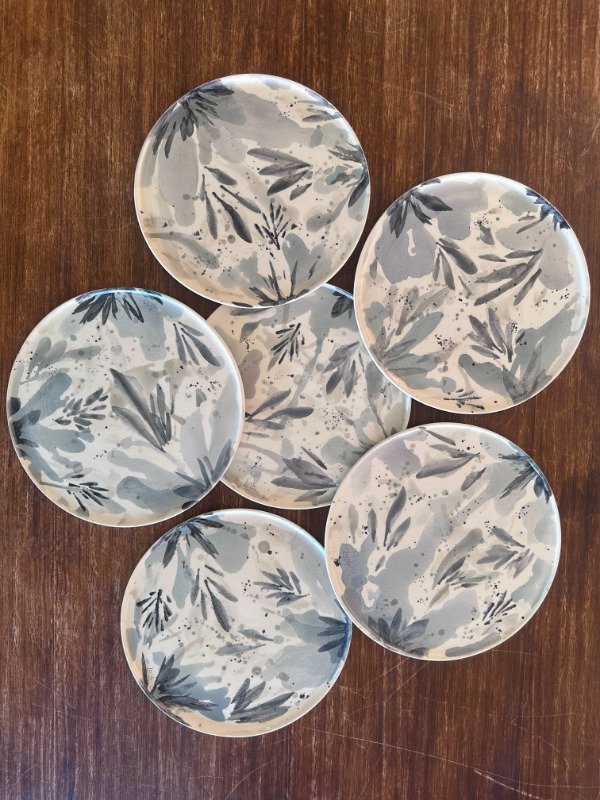 Producto - Set 6 platos flores