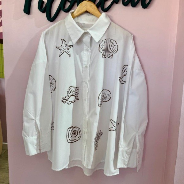 Producto - Camisaco poplin caracoles 7723 - 2