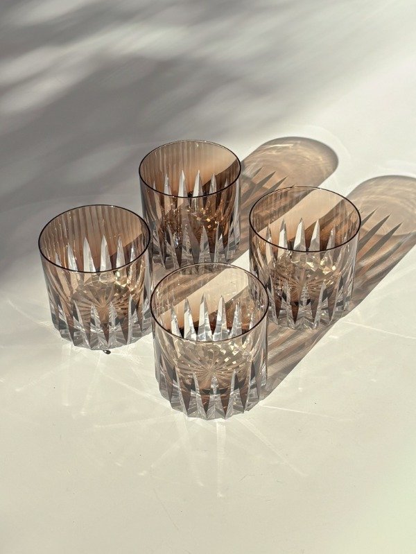 Producto - Set de cuatro vasos de whiskey tipo baccarat
