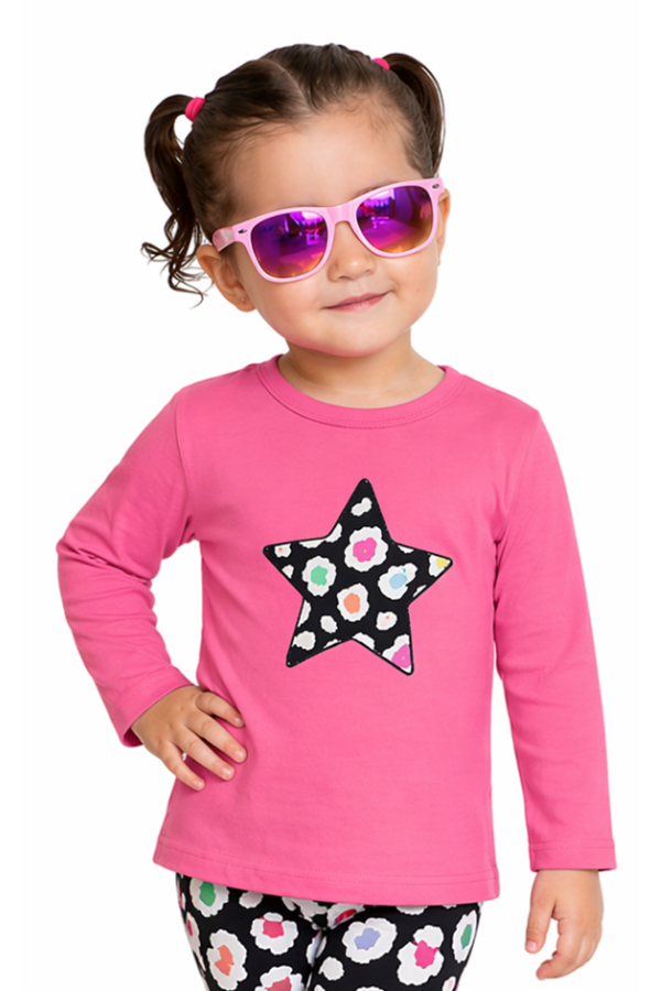 Producto - Camiseta Oversize Estrella Print Negro