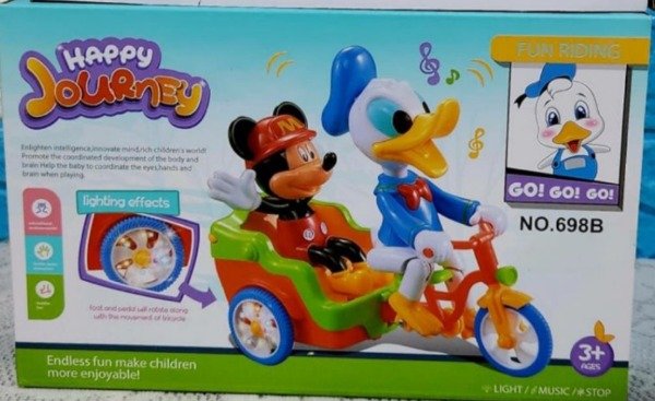 Producto - MICKEY EN BICICLETA CON LUZ SONIDO Y MOVIMIENTO