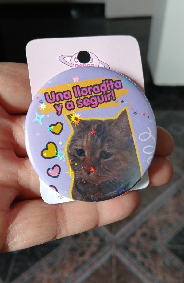 Producto - Pin michi llorón