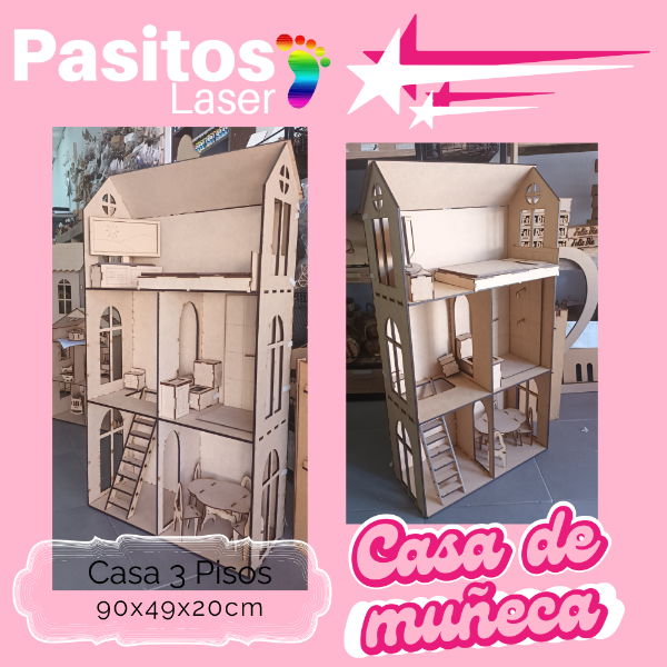 Producto - casa de  muñeca Barbie 3 pisos