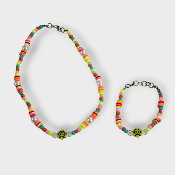 Producto - Collar + Pulsera Flor Amarilla