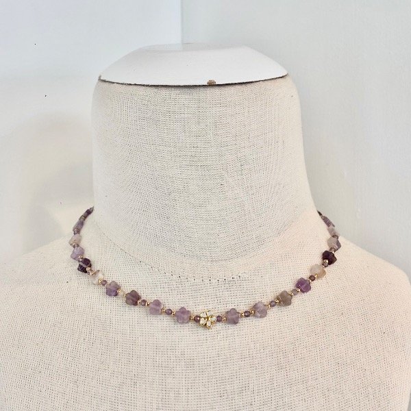 Producto - Collar "Flor Violeta" - 0