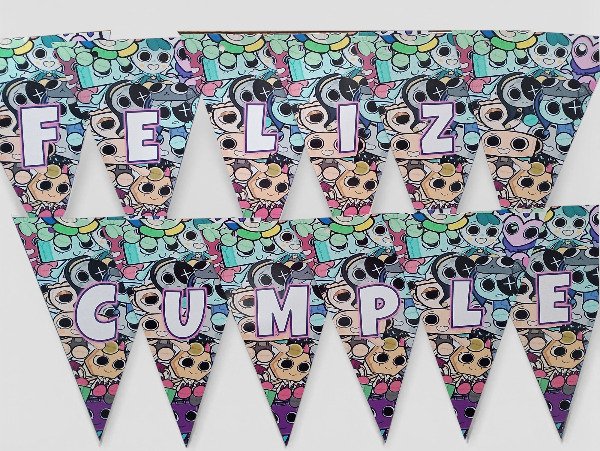 Producto - BANDERIN - FELIZ CUMPLE NOMBRE -