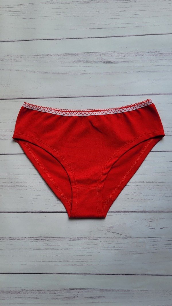 Producto - Culotte sin elástico rojo