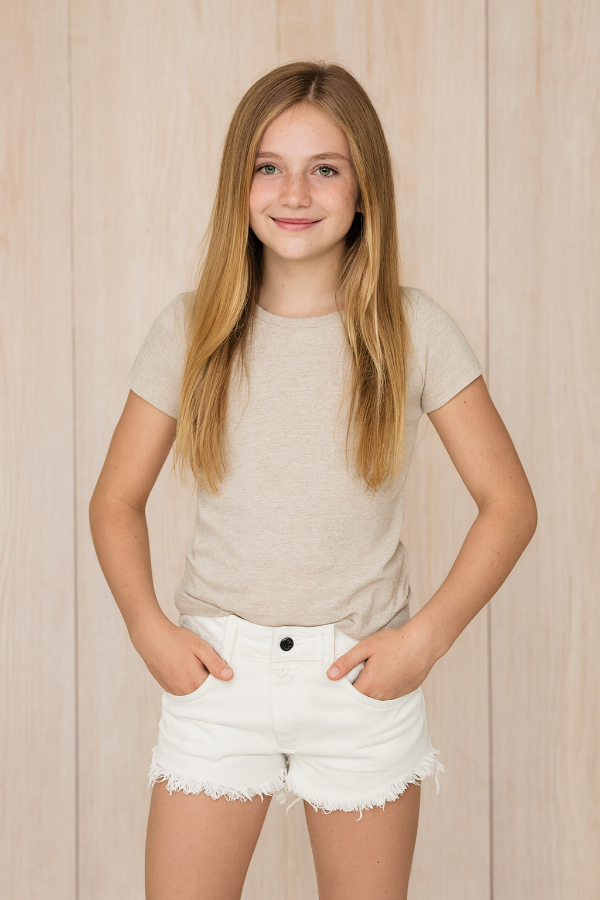 Producto - Short blanco flecos