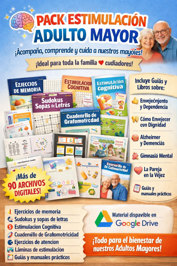 Producto - PACK ESTIMULACIÓN ADULTO MAYOR