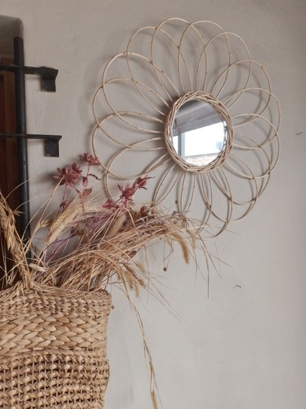 Producto - Espejo de mimbre 44 cm - 0