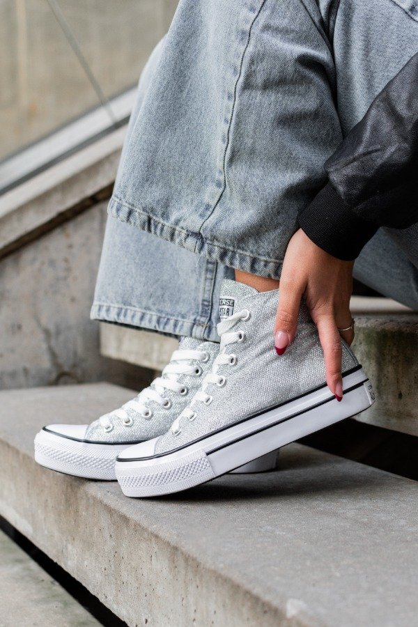 Producto - Converse botita GLITTER (con plataforma)