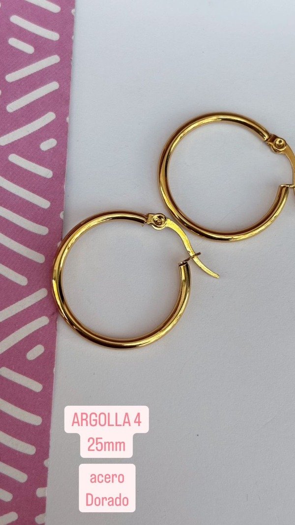 Producto - Argolla N4 Dorada