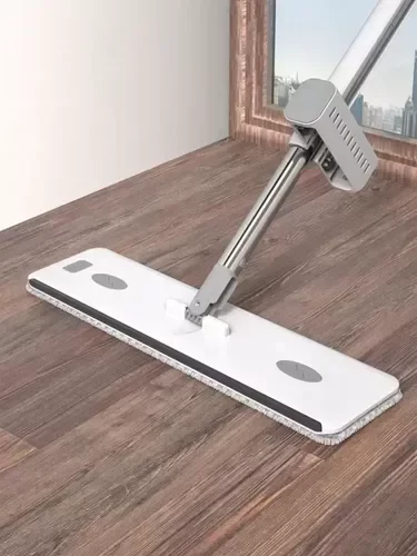 Producto - Mopa Trapeador Plano Manos Libres Reforzado C/ Secador 2 En 1