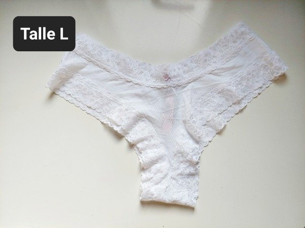 Panty Victoria's Secret talle L Blanca