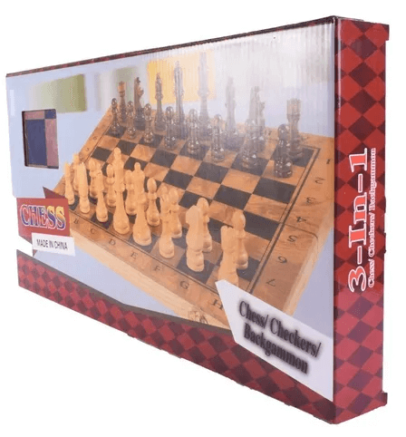 Producto - Ajedrez Damas Backgammon 3 en 1 [Alquiler]