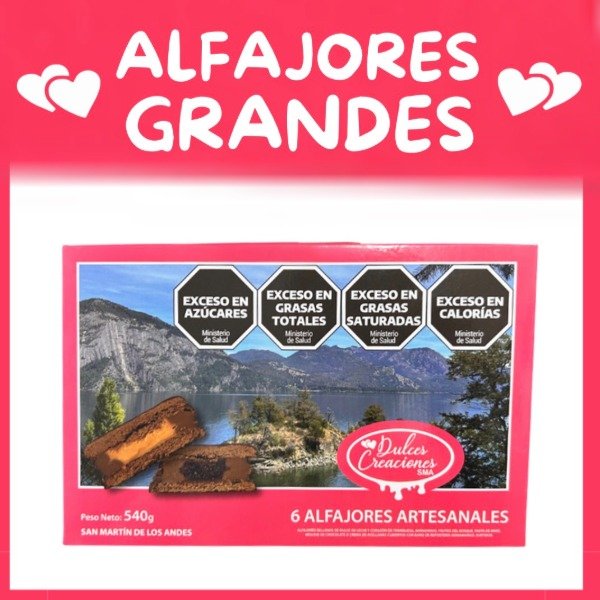 Producto - Caja X6 alfajores GRANDES (a eleccion)