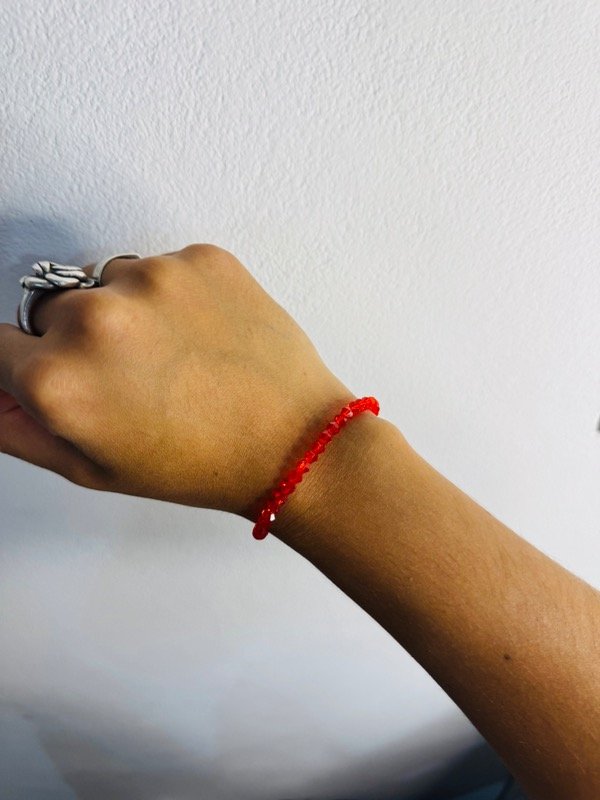 Producto - Pulsera cristales roja