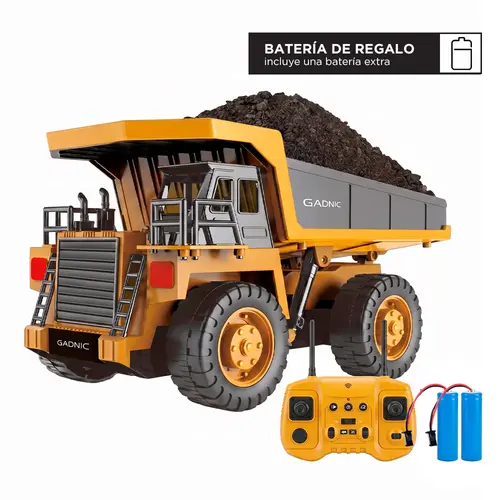 Producto - Camión Volquete Juguete Vehículo Con Control Remoto Luces Y Sonido - 7