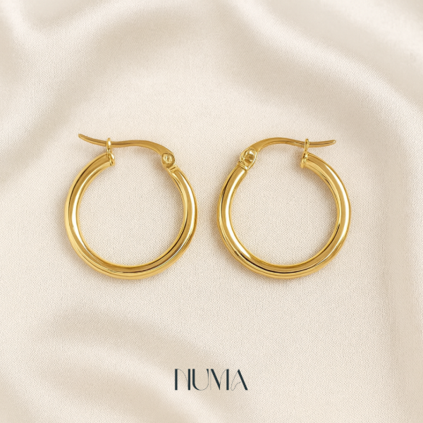 Producto - Argollitas Diana Gold 15 mm