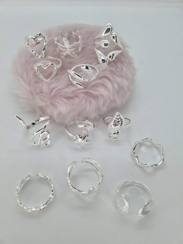 Producto - Anillo acero blanco inflado forma individual