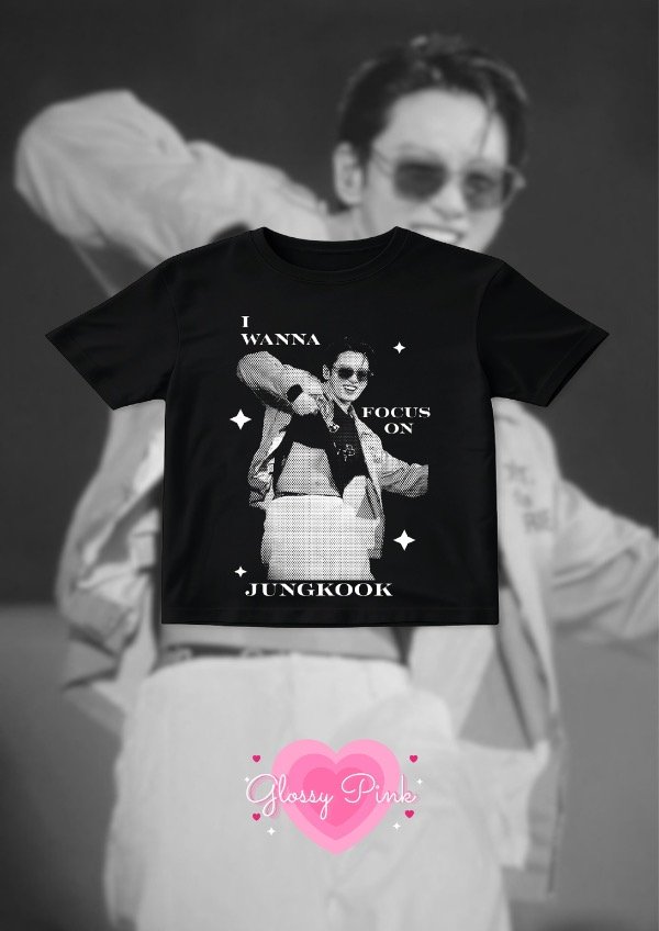Producto - Baby Tee I Wanna Focus On Jungkook - DTF
