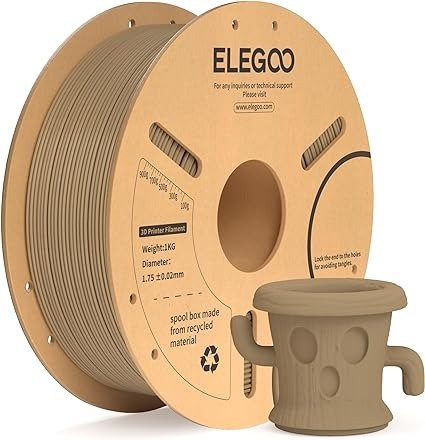 Producto - FILAMENTO ELEGOO PLA+ MADERA 1.75MM - 0