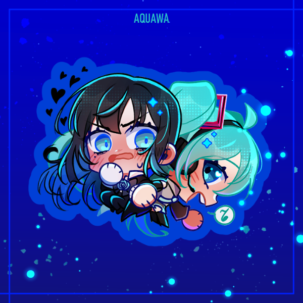 Producto - Sticker de Ado y Miku