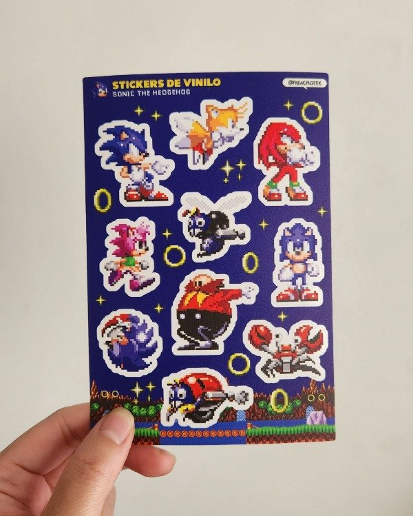 Producto - Plancha de Stickers "Sonic" - 1