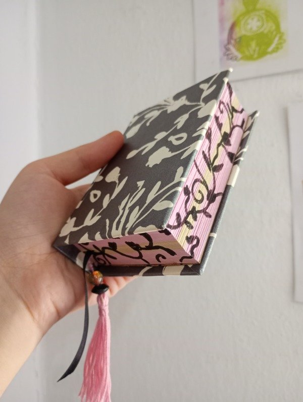 Producto - Cuaderno mini - estampado a mano
