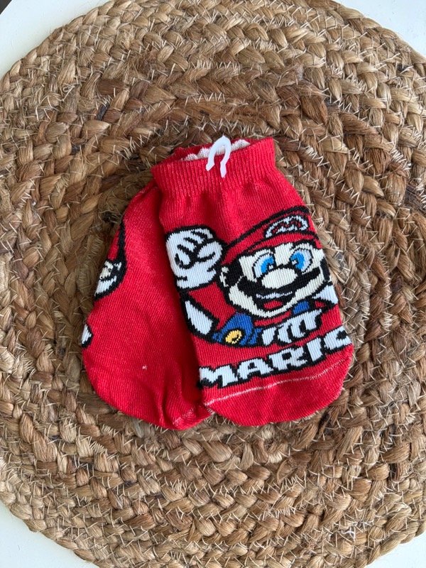 Producto - Soquetes KIDS Mario Bros roja