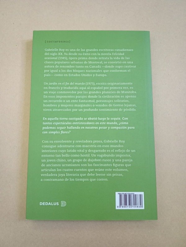 Producto - Un jardín en el fin del mundo - Gabrielle Roy - Dedalus 2024 - 1