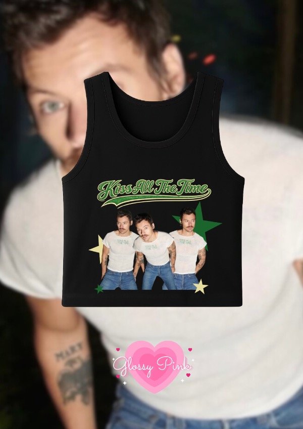 Producto - Tank Top Kiss All The Time vintage - DTF