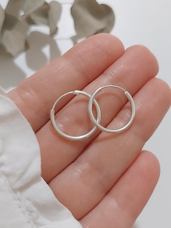 Producto - Argollitas 17mm Plata925