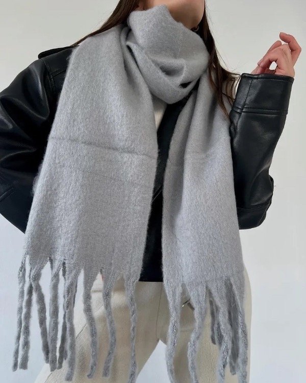 Producto - Mantón nube gris perla