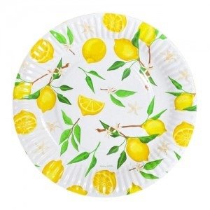 Producto - Platos Polipapel Limones x 6 unidades