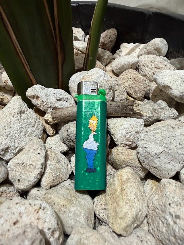 Producto - Encendedor Homero Verde Holográfico