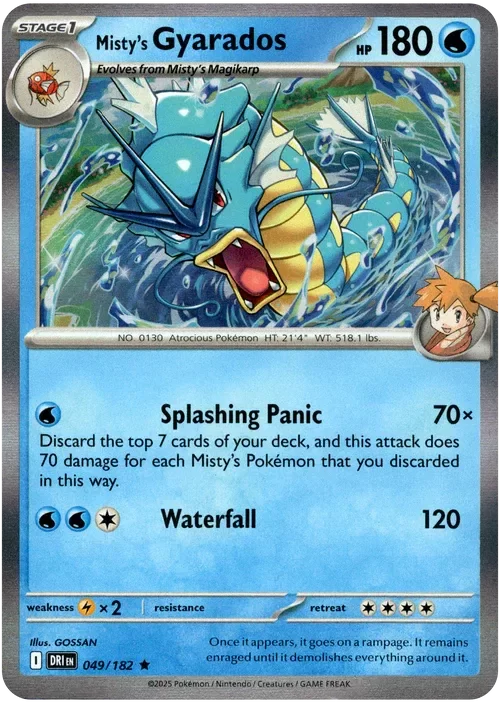 Producto - Misty's Gyarados - 049/182 - Destined Rivals - Holo