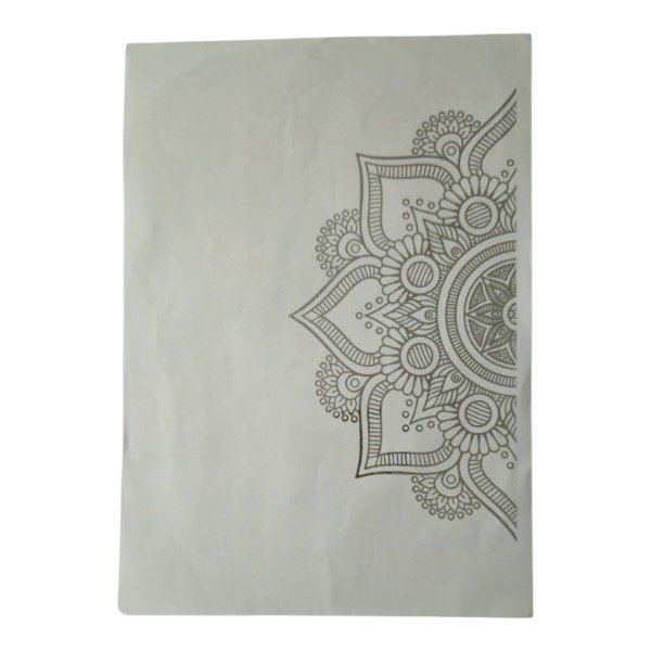 Producto - Fondo blanco con foil plateado 69