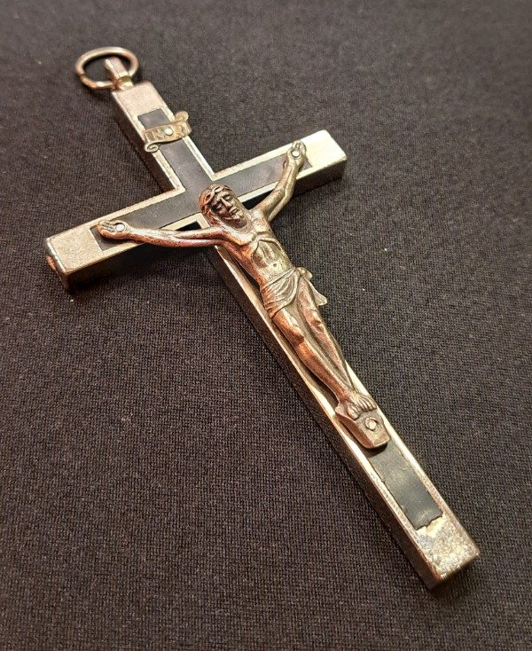 Producto - Cruz Cristiana Zamac Italiana 8 cm x 5 cm