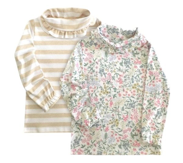 Producto - PACK 2 POLERAS AVELLANA/ FLORES
