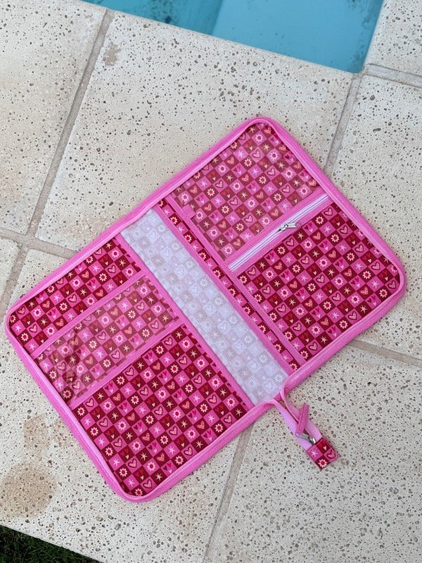 Producto - ORGANIZADOR A4 PREMIUM - CUADRILLE ROSA Y FUCSIA