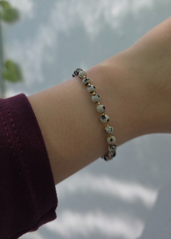 Producto - Pulsera Jaspe Dalmata 4mm - 3