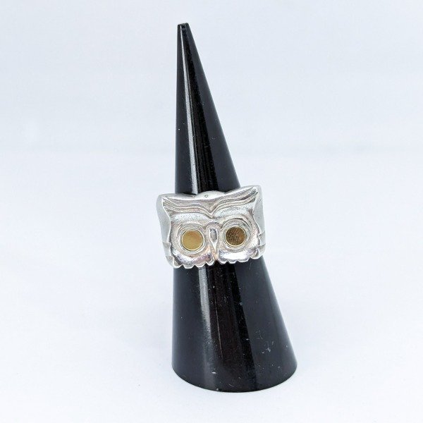 Producto - Anillo ancho búho, talle 15