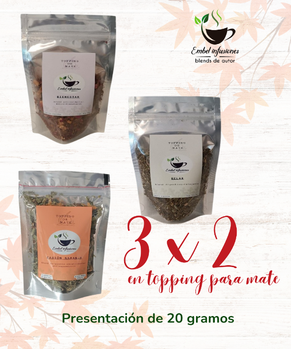 Producto - 3 x 2 en topping para mate de 20 gramos