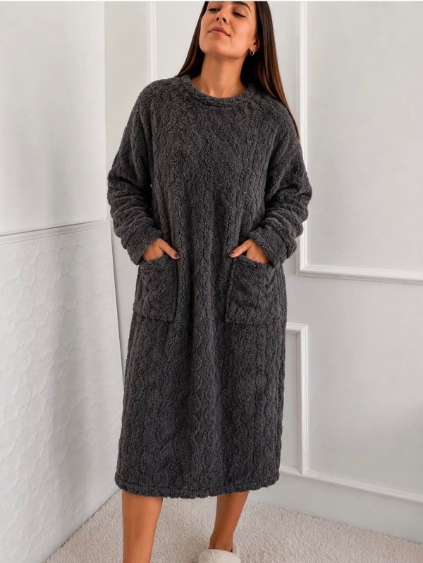 Producto - Camison de polar (GRIS TIPO)