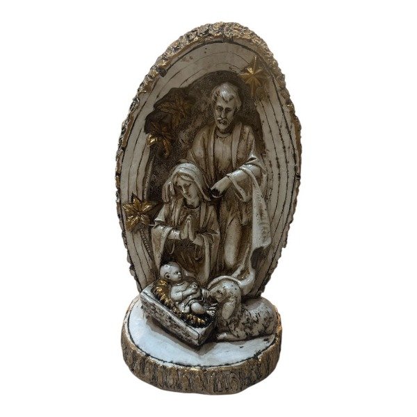 Producto - PESEBRE DE RESINA NACIONAL PATINADO - 29CM