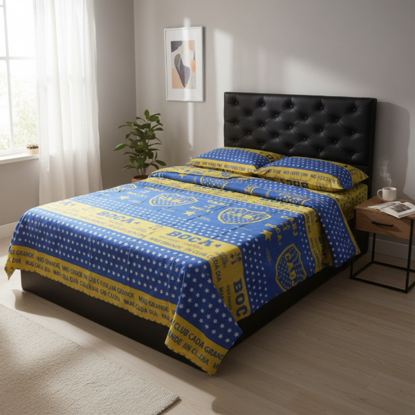 Producto - "Boca Juniors" Juego de Sábanas Twin