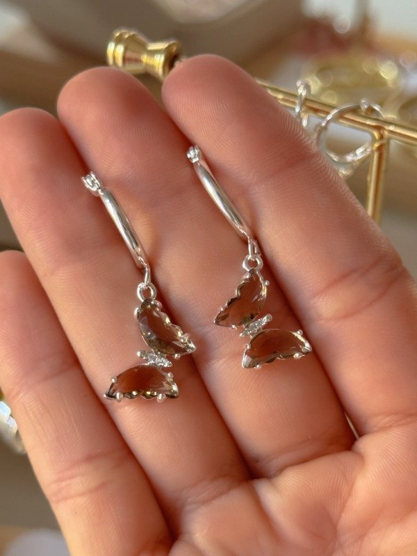 Producto - Aros Mariposas Colgantes