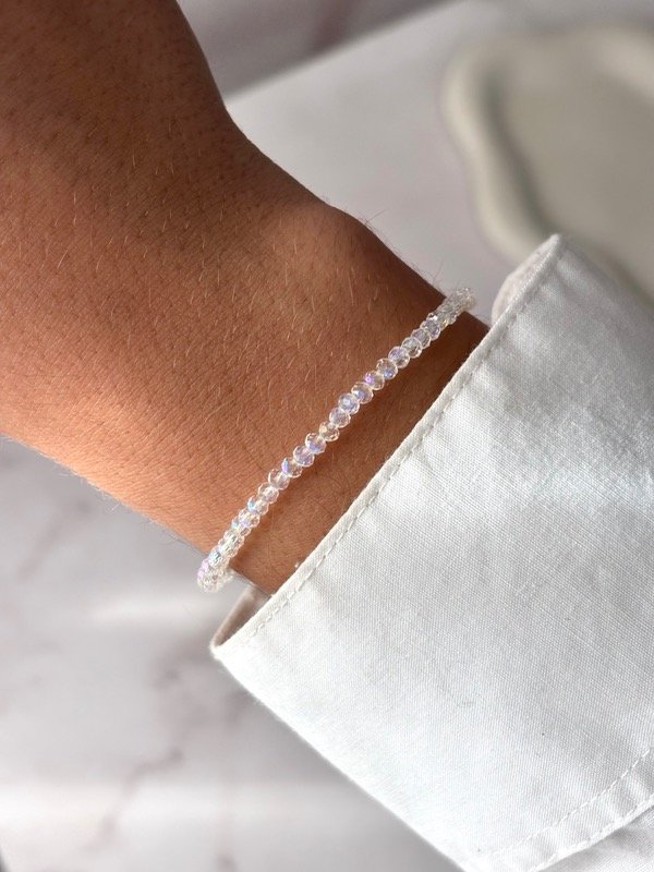 Producto - Pulsera cristal de roca tornasol