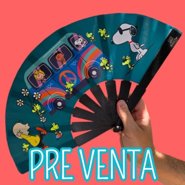 Producto - PREVENTA Abanico NEÓN "Snoopy 70's" -Con accesorios-